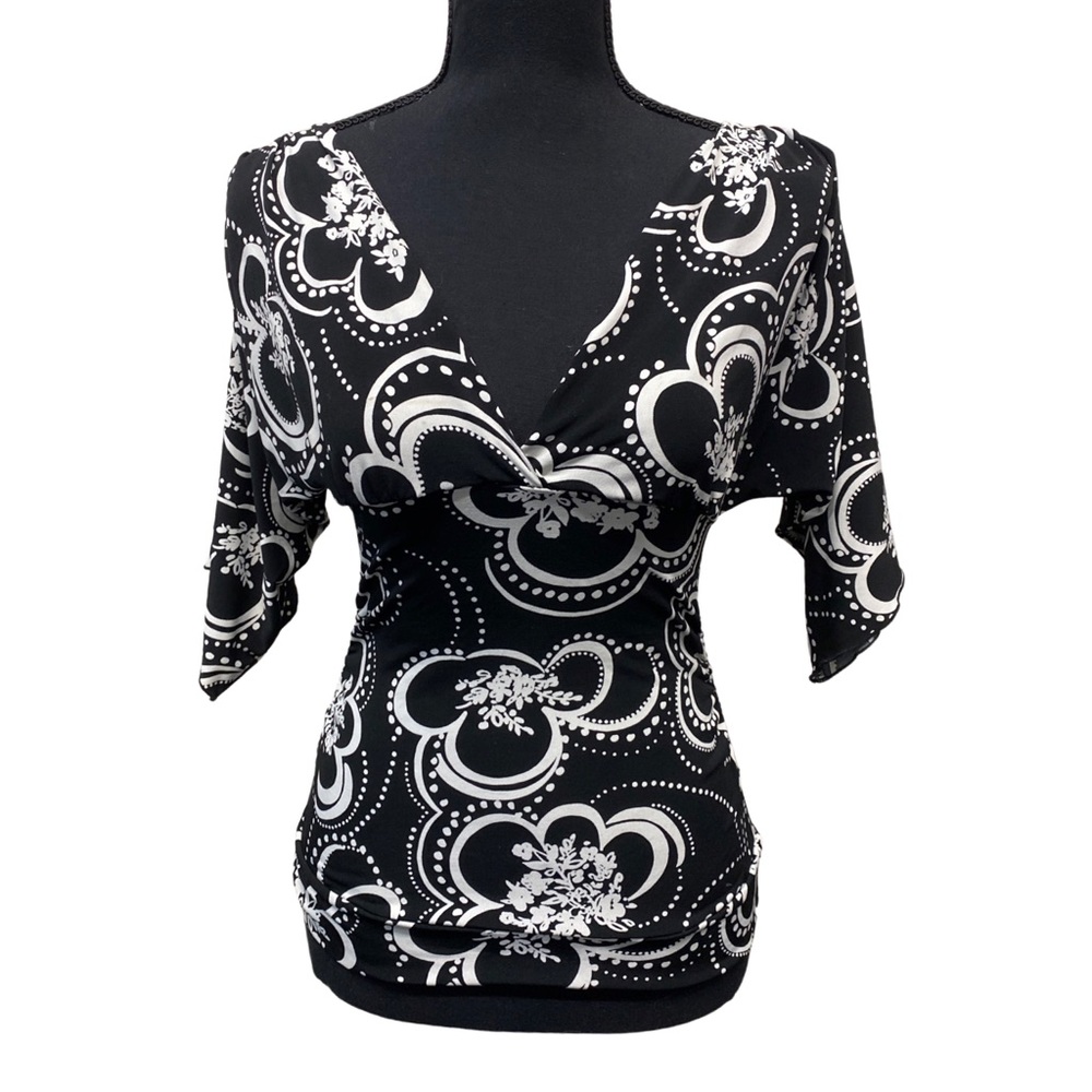 Y2K Deep-V Blouse